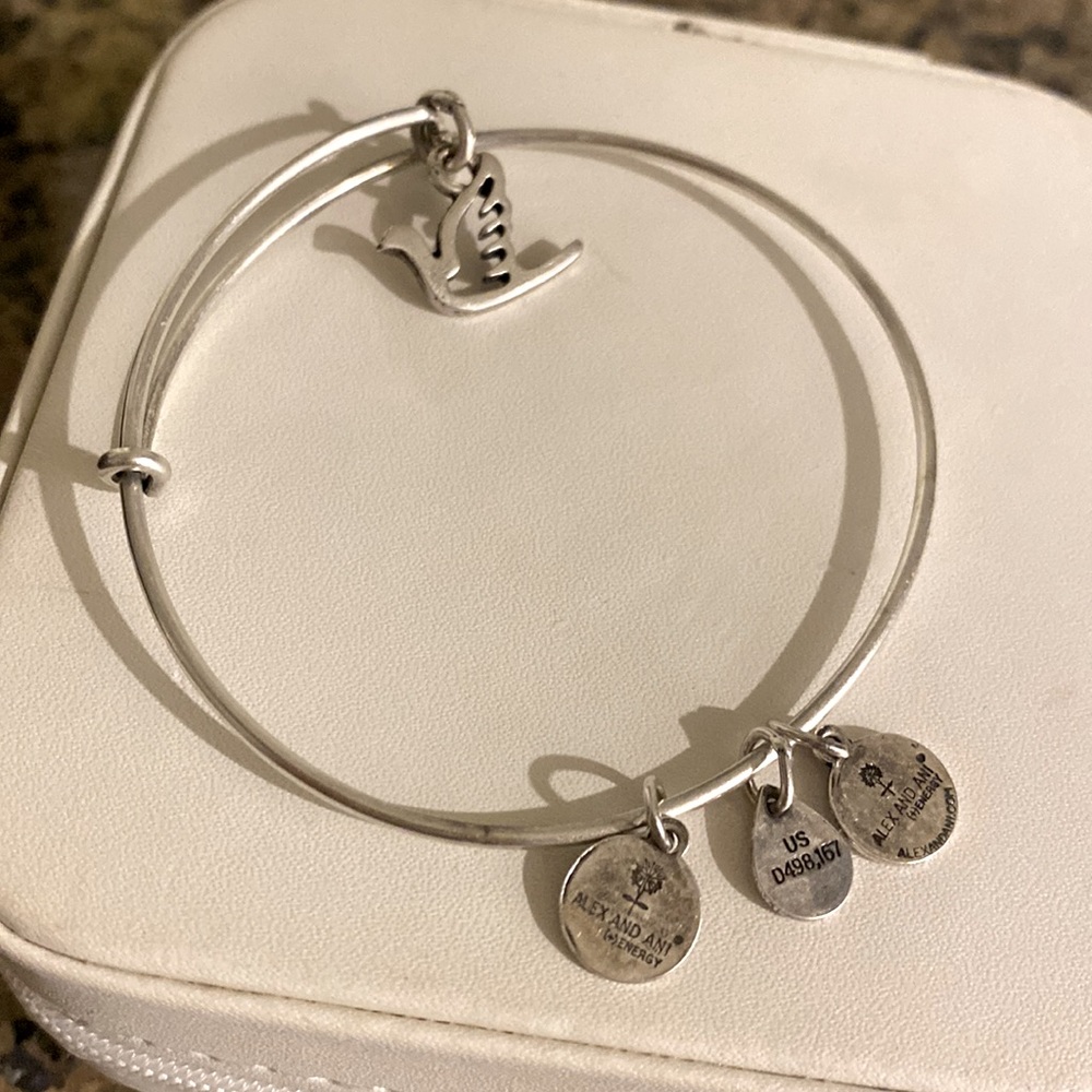 Alex & Ani Silver Dove bracelet
